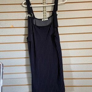 Living Doll Los Angeles Pinstripe Dress XL Sleeveless Mini Casual